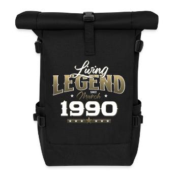 35ème anniversaire cadeau mari Original mars 1990 - Sac à dos roll top - noir - Devant