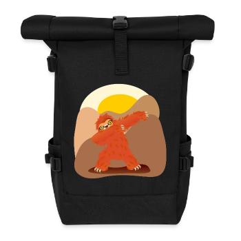 Sloths Dabbing - Roll Top Backpack - black - Front