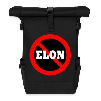 Anti Elon - Sac à dos roll top - noir - Devant