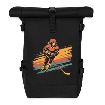 Hockey sur glace Joueuse de hockey sur glace - Sac à dos roll top - noir - Devant
