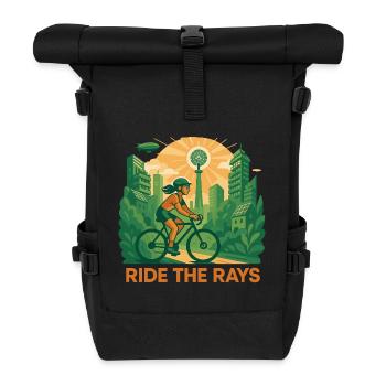 Chevauchez les Rays - Sac à dos roll top - noir - Devant