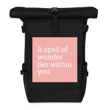 A spell of wonder - Roll Top Backpack - black - Front