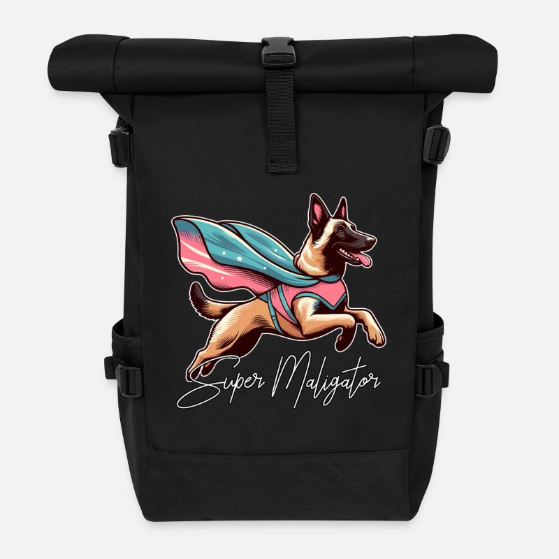 Super Mali Berger Belge Cape Cadeau - Sac à dos roll top - noir