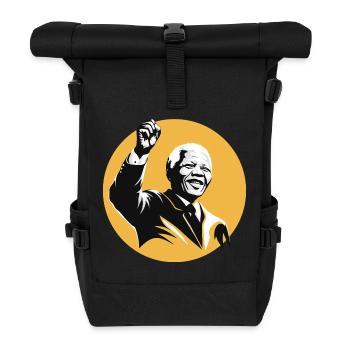 Nelson Mandela | Inspirational - Roll Top Backpack - black - Front