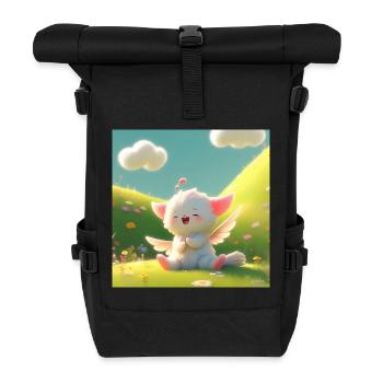Design  - Roll Top Backpack - black - Front