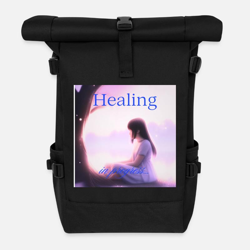 Heilung im Gange – Quiet Strength Editi - Rolltop Rucksack - Schwarz