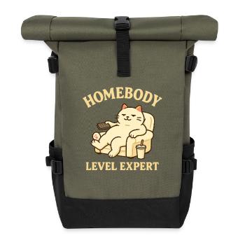 Homebody: Level Expert - Roll Top Backpack - olive/black - Front