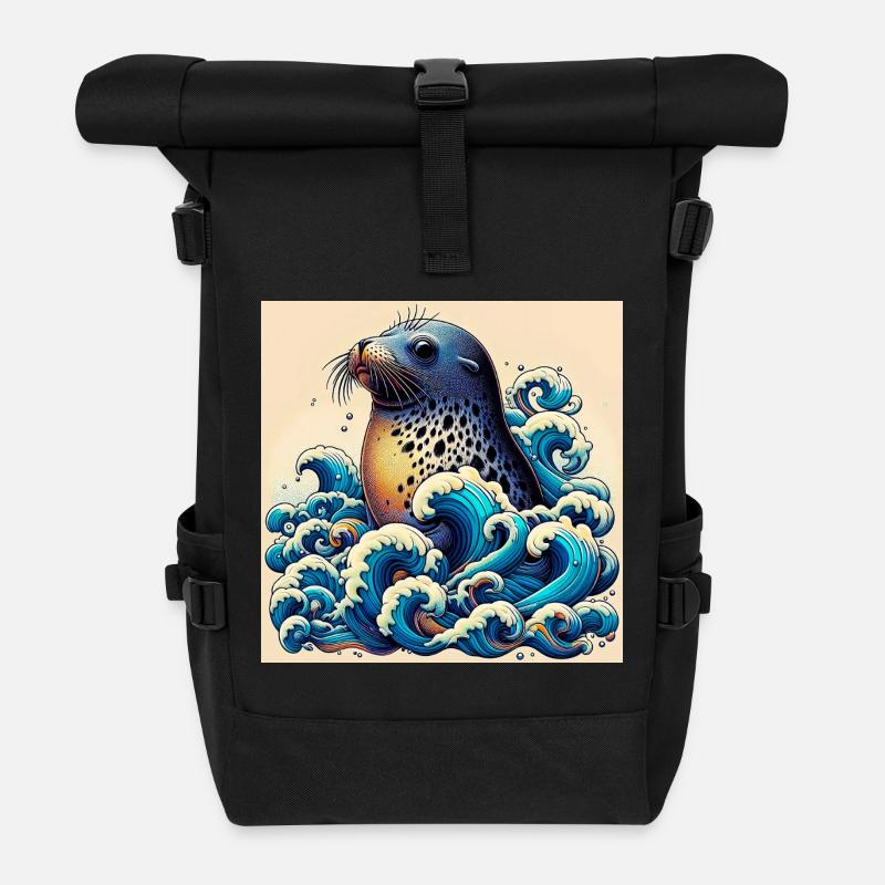 Siegel - Rolltop Rucksack - Schwarz