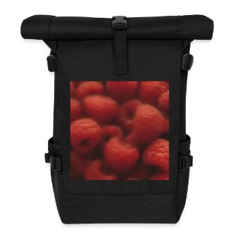 HIMBEEREN - Rolltop Rucksack - Schwarz - Vorne