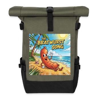 The Bratwurst Song - Roll Top Backpack - olive/black - Front