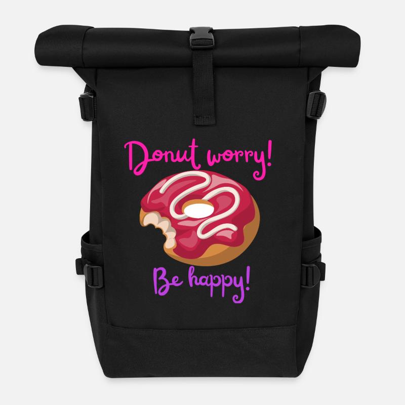 Donut - Rolltop Rucksack - Schwarz