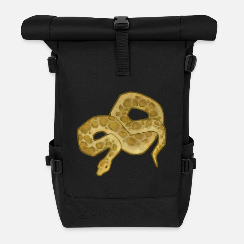 Année du Serpent - Sac à dos roll top - noir