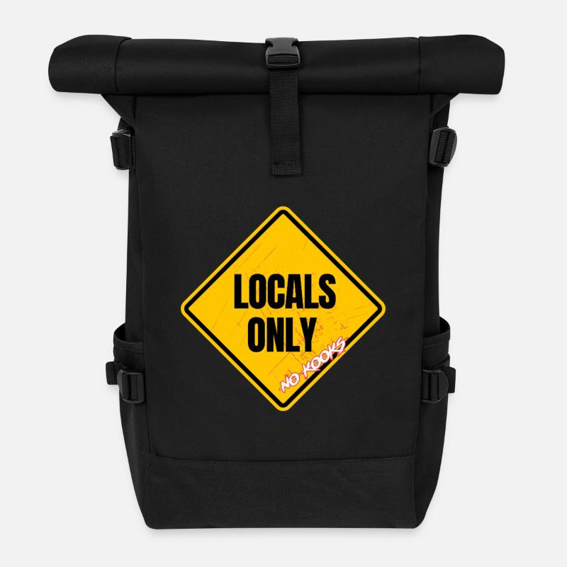 Panneau Locaux Exclusifs Anti-Kook - Sac à dos roll top - noir
