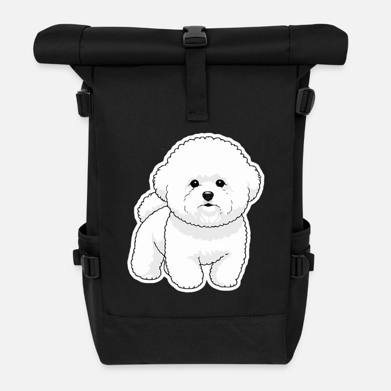 Bichon Mignon - Rolltop Rucksack - Schwarz
