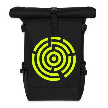 Labyrinth Labyrinth Kornkreis - Rolltop Rucksack - Schwarz - Vorne