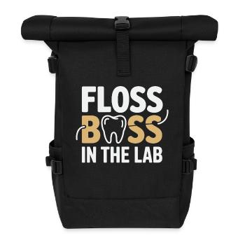 Dental Technician Precision   - Roll Top Backpack - black - Front