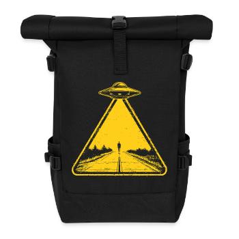 UAP Sign - Rolltop Rucksack - Schwarz - Vorne