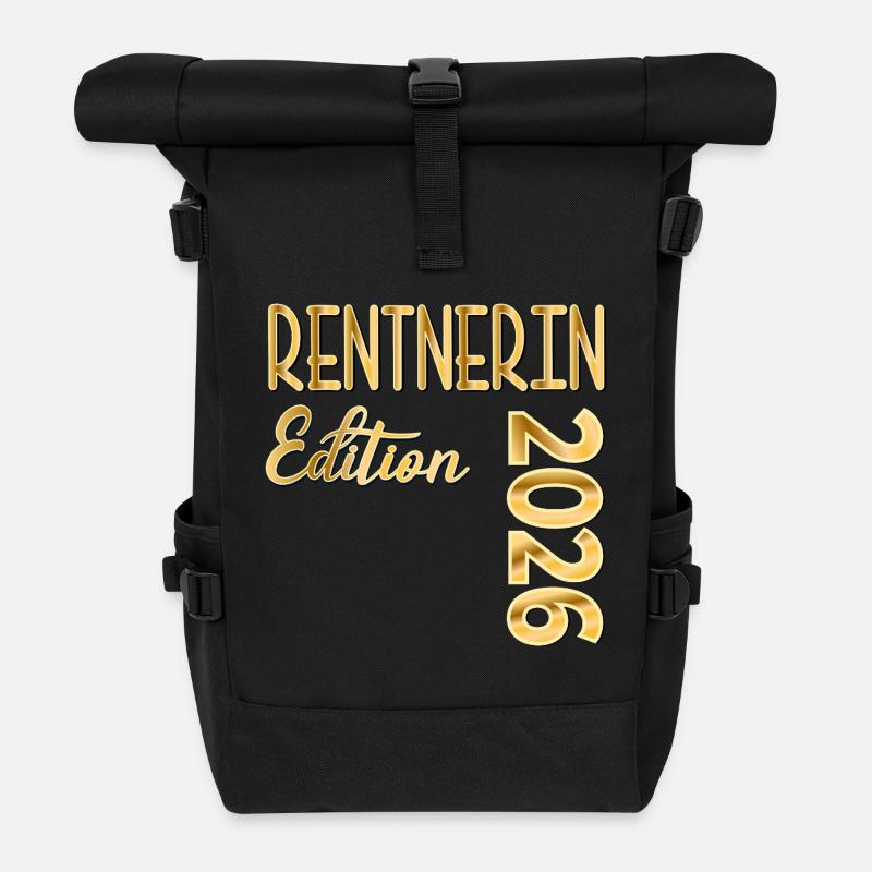 RENTE 2026 RENTNERIN - Rolltop Rucksack - Schwarz