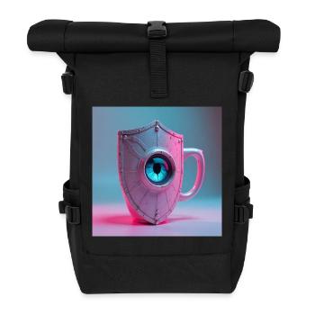 Roman Heat Shield - Roll Top Backpack - black - Front