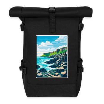 Chaussée des Géants Basalte côtier d’Irlande du Nord - Sac à dos roll top - noir - Devant