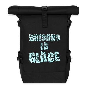 LASS UNS DAS EIS BRECHEN! - Rolltop Rucksack - Schwarz - Vorne