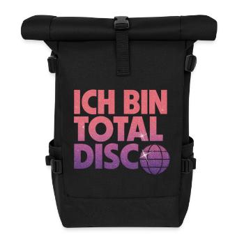 Je suis totalement disco - Sac à dos roll top - noir - Devant