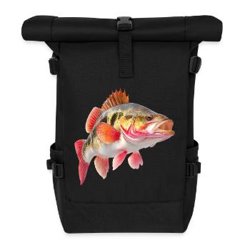 Bright Perch Color Explosion - Roll Top Backpack - black - Front
