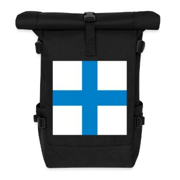 Stop_Your_Intentions_Flag - Roll Top Backpack - black - Front