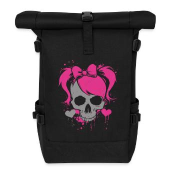 Heavy Metal Mädchen - Roll Top Backpack - black - Front