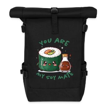 Du bist mein Seelenverwandter - Rolltop Rucksack - Schwarz - Vorne