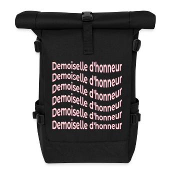 Bridesmaid Bride - Roll Top Backpack - black - Front