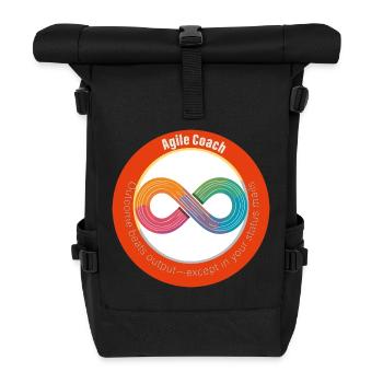 Coach Agile : Résultat vs Sortie - Sac à dos roll top - noir - Devant