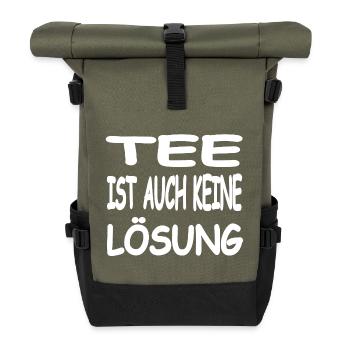Tee - Rolltop Rucksack - Olive/Schwarz - Vorne