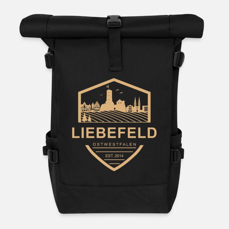 Armoiries de la ville de Liebefeld ❤ - Sac à dos roll top - noir