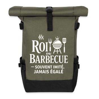 Roi du Barbecue Jamais Égalé - Sac à dos roll top - olive/noir - Devant