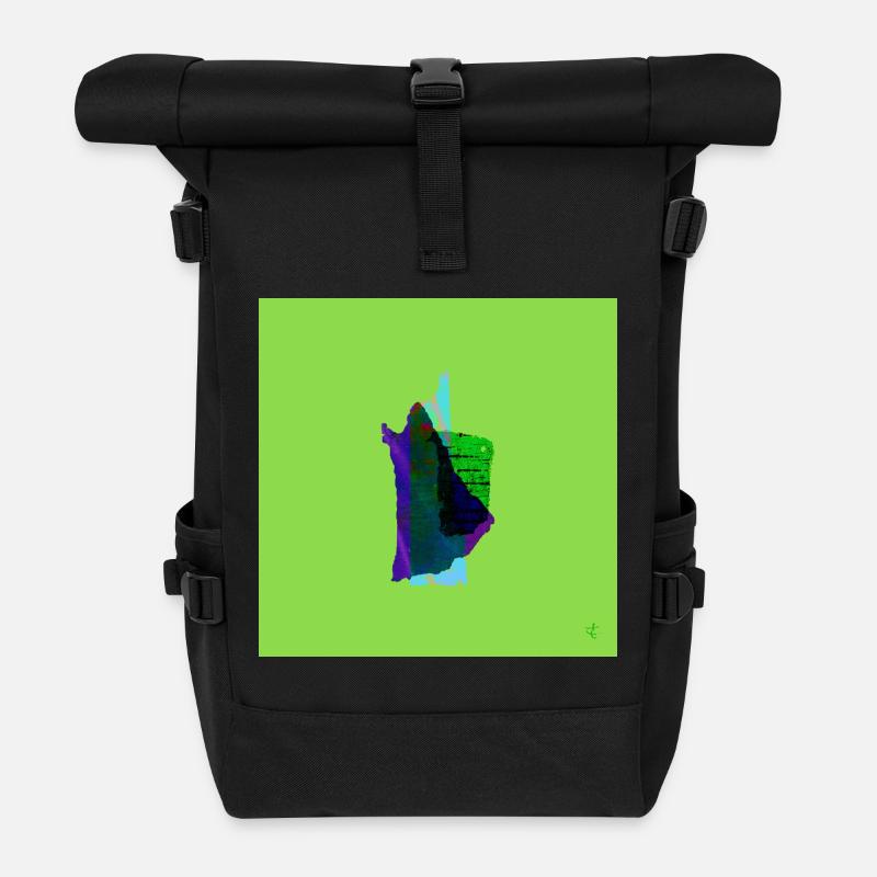 TEXTURA_DE_COLOR_#08 - Rolltop Rucksack - Schwarz