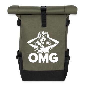 OMG Reaction Silhouette Femme - Sac à dos roll top - olive/noir - Devant