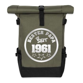 1961 - Sac à dos roll top - olive/noir - Devant