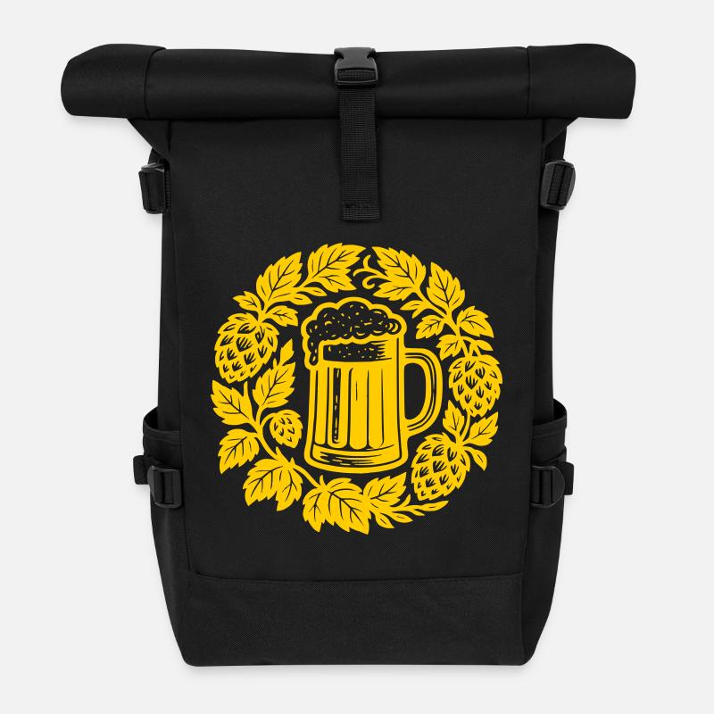 Bier kranz - Sac à dos roll top - noir