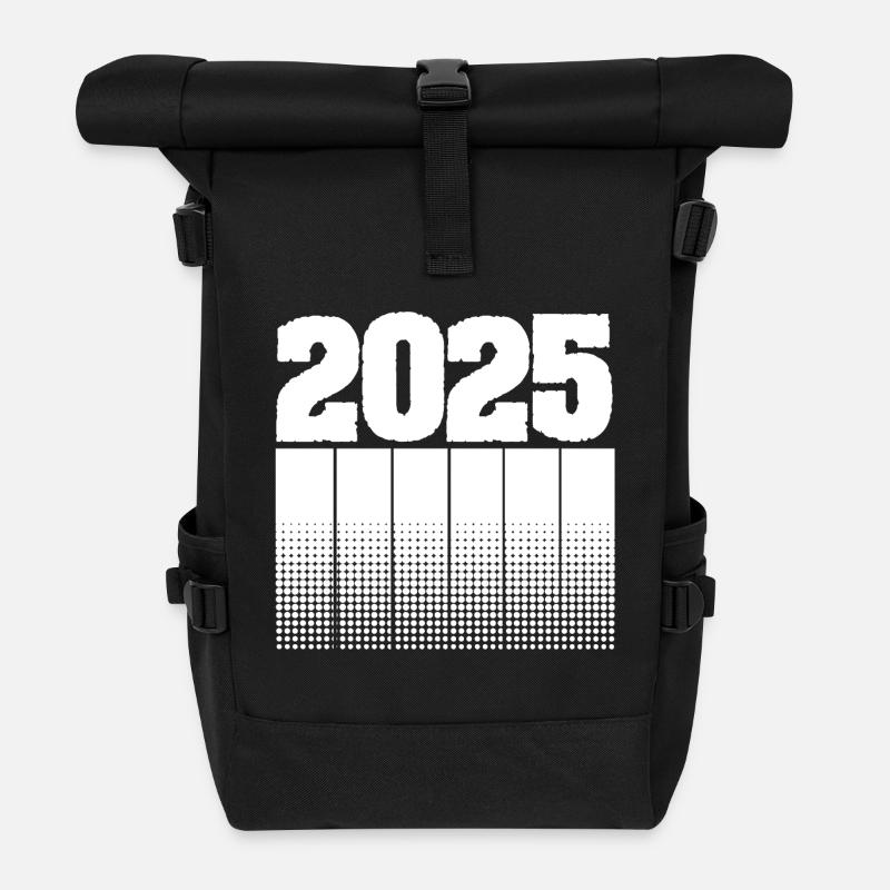 2025 2025 - Roll Top Backpack - black