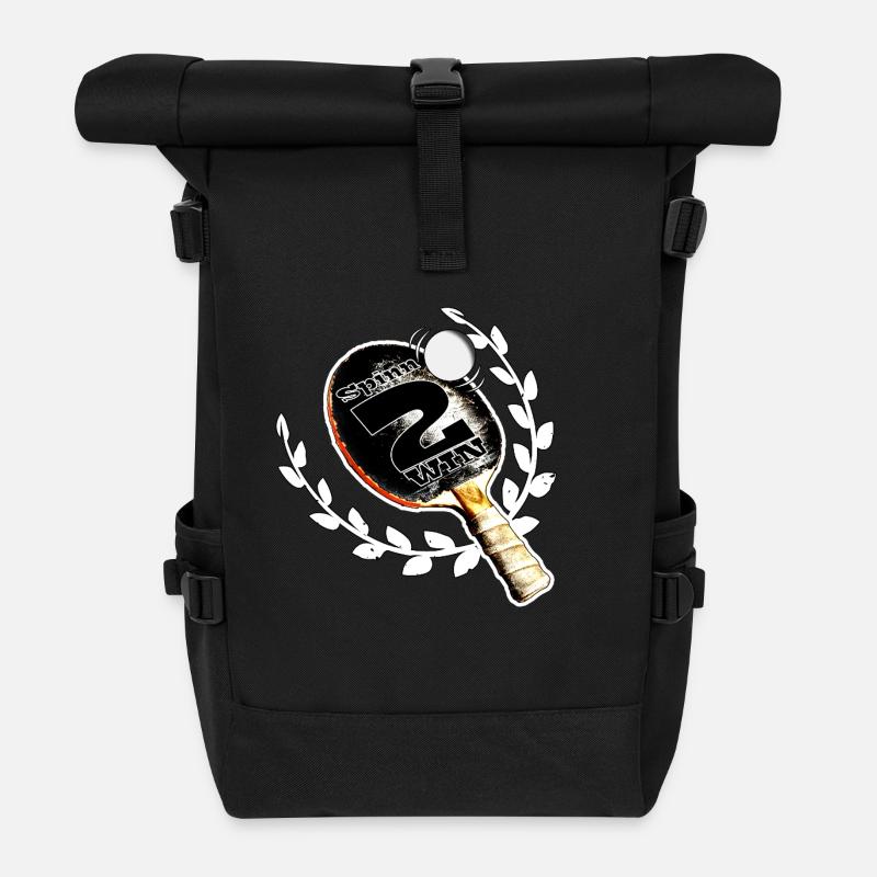 Ping-pong - Sac à dos roll top - noir