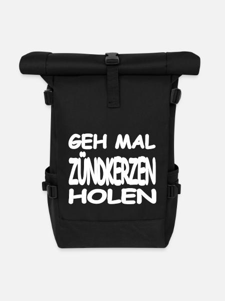 Zündkerzen - Rolltop Rucksack - Schwarz