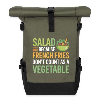 Registered Dietitian Expert Food Group  - Roll Top Backpack - olive/black - Front