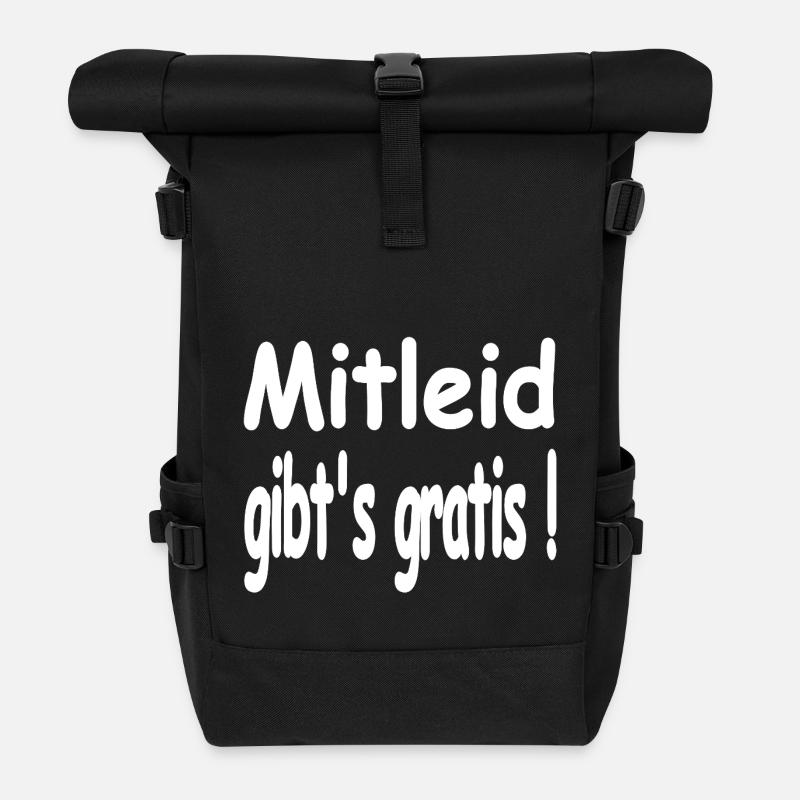 Pity - Roll Top Backpack - black