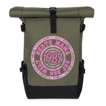 1987 - Rolltop Rucksack - Olive/Schwarz - Vorne