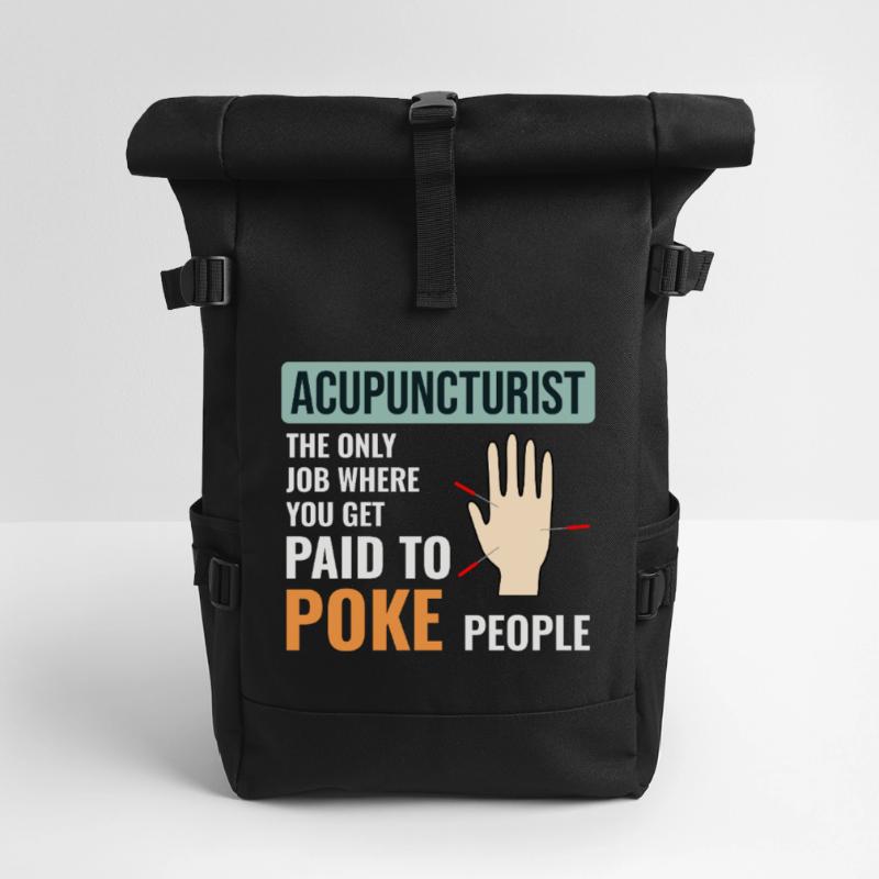 Licensed TCM Practitioner Expert Specialized Roll Top Backpack