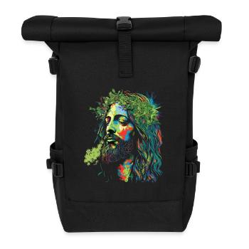 Explosion des couleurs rastafari de Jésus - Sac à dos roll top - noir - Devant