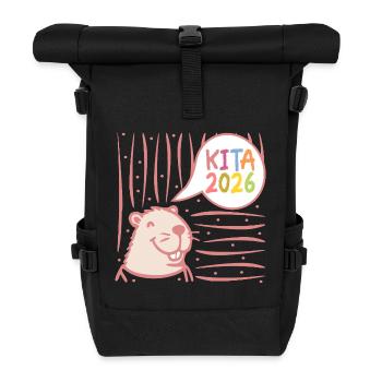 DAYCARE CENTER DAYCARE CENTER 2026 - Roll Top Backpack - black - Front