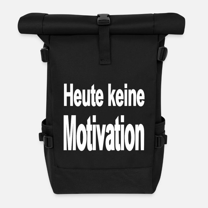 Motivation - Rolltop Rucksack - Schwarz