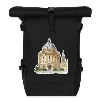 Oxford Radcliffe Camera University Stadtaufkleber - Rolltop Rucksack - Schwarz - Vorne